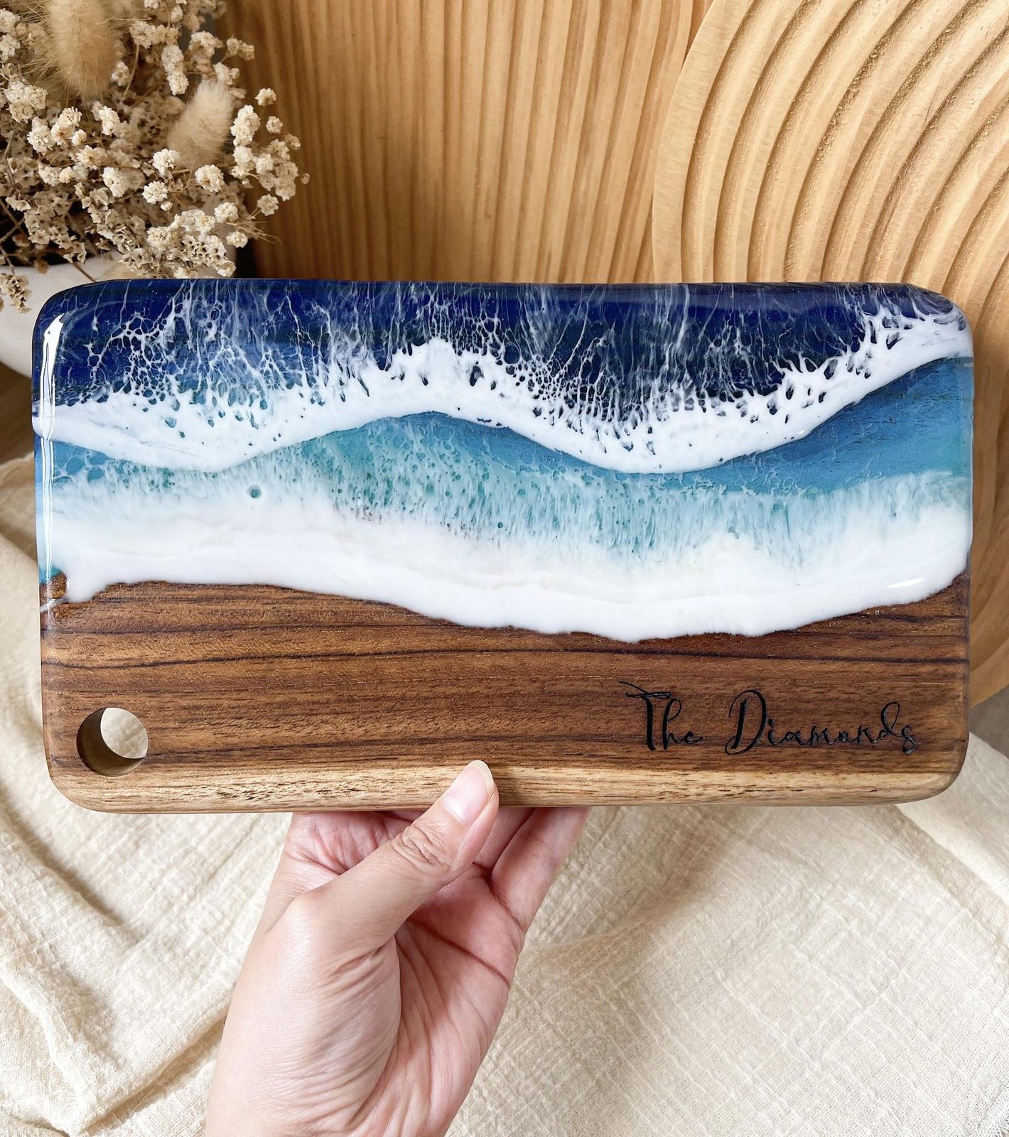 Ocean Resin Art Board